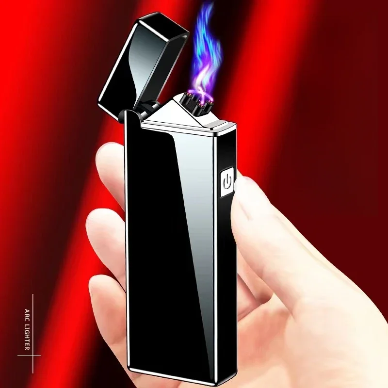 Accessories For Vaping - Isqueiro eletrônico Windproof, Duplo Arco Pulso,