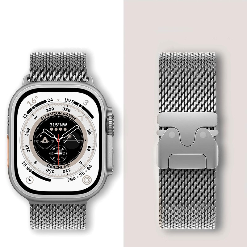 Mesh Coil Strip - Pulseira de laço milanês para apple