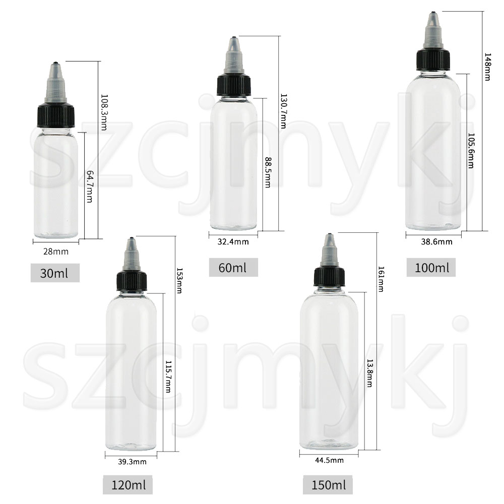 5 pces 30ml/60ml/100ml/120ml/1 - Juice Bottle Dropper avaliação e preço