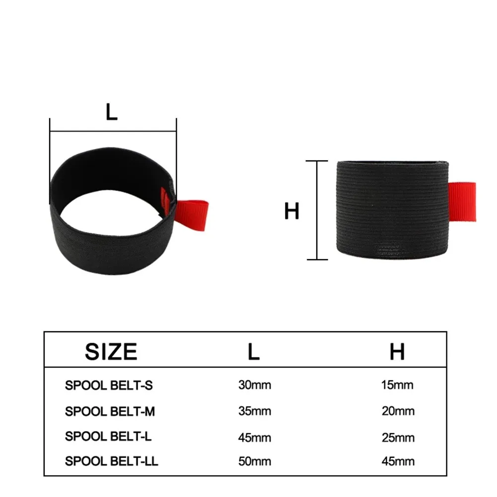 Elastic Pesca Spool Belt, Reel - Mesh Coil Strip avaliação e preço