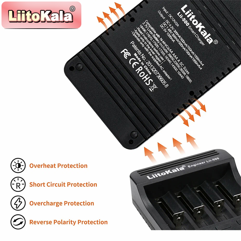 Carregador de Baterias LiitoKa - Vape Battery 18650 avaliação e preço