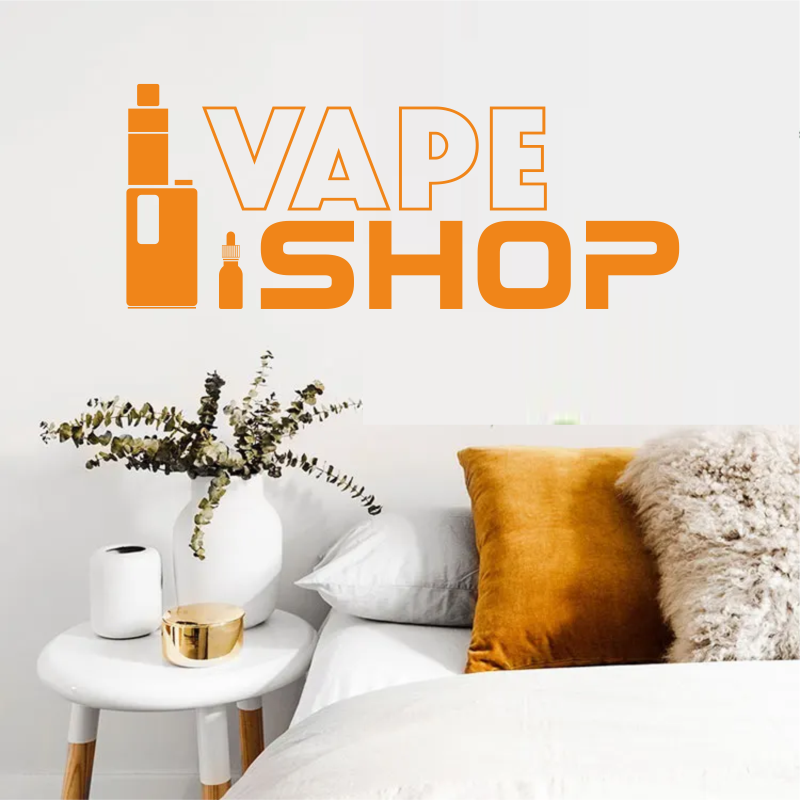 Decalques de parede de vinil v - Vaping Shop avaliação e preço