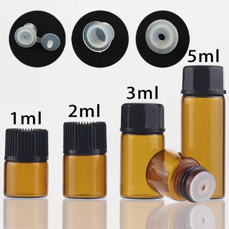 10x 100x1/2/3/5/10ml mini âmba - Juice Bottle Dropper avaliação e preço